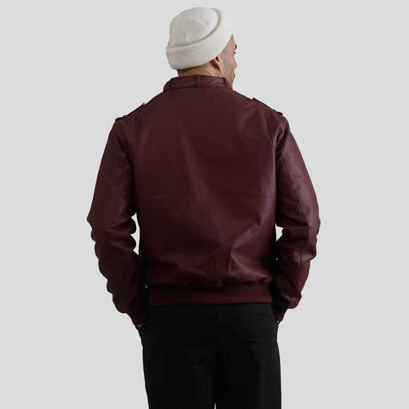 Men's Faux Leather Iconic Racer Jacket - Picture 5 of 5